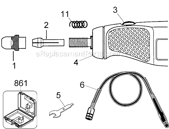 Page A Diagram and Parts List for RT555KF Type 2 Black and Decker Multi-Tool